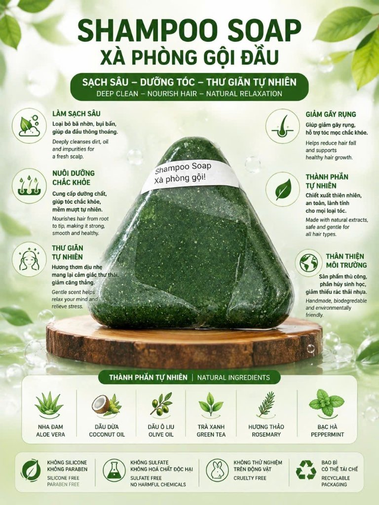 Xà Bông Gội Đầu Thảo Dược
