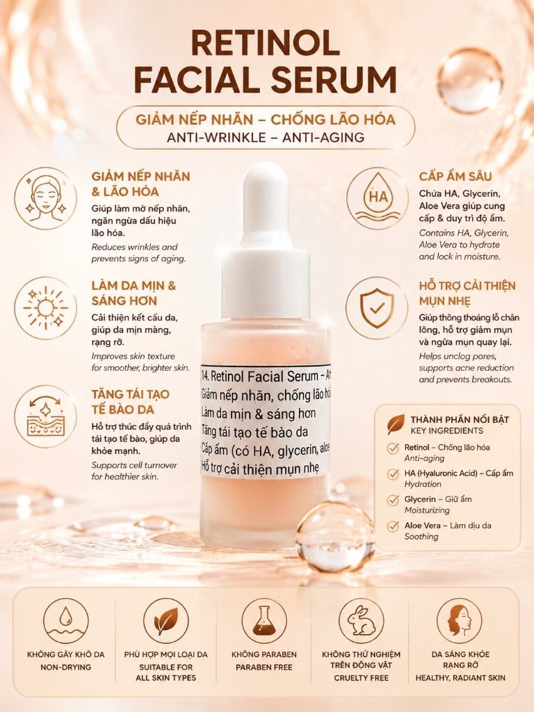 Serum Retinol Trẻ Hóa Da